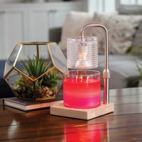 Image 2 of Silver Hobnail Candle Warmer Lamp