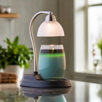 Image 1 of Pewter Aurora Candle Warmer Lamp