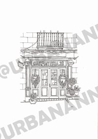 Image 2 of Christmas Shopfronts Coloring Bundle