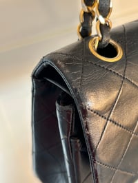 Image 4 of Chanel Classic Flap Bag Black Lambskin Leather 23cm