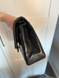 Image 9 of Chanel Classic Flap Bag Black Lambskin Leather 23cm