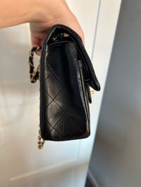 Image 10 of Chanel Classic Flap Bag Black Lambskin Leather 23cm