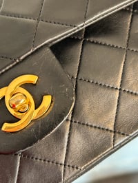 Image 3 of Chanel Classic Flap Bag Black Lambskin Leather 23cm