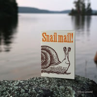 Image 2 of Greeting Card: 'Snail Mail' with cheerful snail