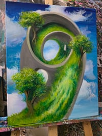 Acceptance - signed print acrylic painting by Anton-Constantin
