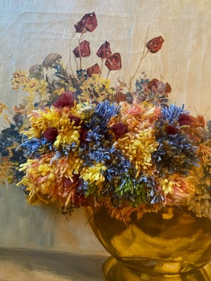 Image of altered perspective painting - posies