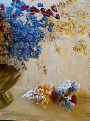 Image of altered perspective painting - posies