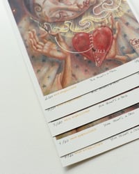 Image 4 of Your Heart’s a Mess (hand-embellished print) 15 cm x 20 cm