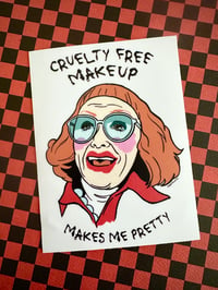 Image 1 of Cruelty Free Makeup Makes Me Pretty - Gladys Sticker