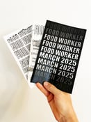 Image of Food Worker zine (select issue in dropdown menu)