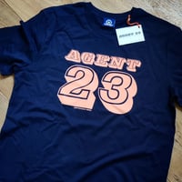 Image 2 of AGENT 23 - SYNCHRONICITY ENGINEER T-SHIRT with book, badge, and card
