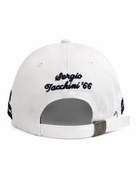 Image 3 of Sergio Tacchini x GHGW Flat Peak Cap — White