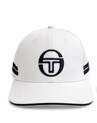 Image 1 of Sergio Tacchini x GHGW Flat Peak Cap — White