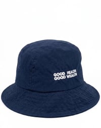 Image 2 of Sergio Tacchini x GHGW Bucket Hat — Navy