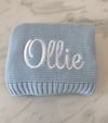 Personalised Knitted Baby Blanket