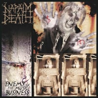 Image 1 of NAPALM DEATH - "ENEMY OF THE MUSIC BUSINESS" LP (UK Import)