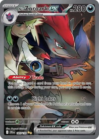 N's Zoroark ex - 185/159 - SV09: Journey Together - Near Mint