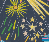 Image 3 of Funfair And Fireworks...... original artwork