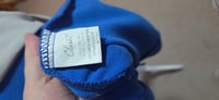 Image 10 of Closet Royal Blue Cowl Neck Pencil Dress with Contrast Waist Tie – Size 16