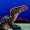"Raptor and Comet Study" - Original Gouache Painting