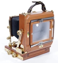 Image 4 of Zone VI "god plated" 4X5 Camera w/ 135mm+210mm Lenses + Holders + FILM + fresnel #2950