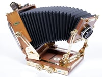 Image 8 of Zone VI "god plated" 4X5 Camera w/ 135mm+210mm Lenses + Holders + FILM + fresnel #2950