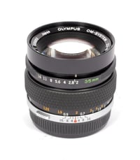 Image 7 of Olympus OM 35mm F2 lens high speed wide angle with caps + shade #2899 TESTED