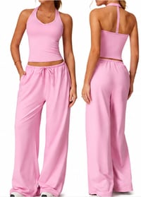 Image 1 of Wrap top with Trousers