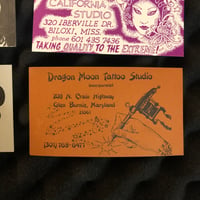 Image 8 of Vintage tattoo artist business cards 