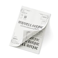 Image 1 of Inkwell Gothic Calligraphy Learning Manual