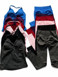 Image 1 of Neck Halter Top & Leggings set