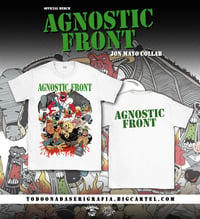 AGNOSTIC FRONT  mayor mayo T SHIRT WHITE 