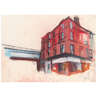 Image 1 of Corner Of Hayburn Street and Dumbarton Road, Partick - Soft Pastels and Charcoal 