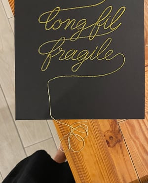 La vie est un long fil fragile... - Original 