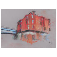 Image 1 of Tenements on the corner of Dumbarton Road and Hayburn Street  - Soft pastels an...