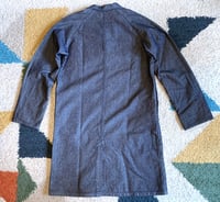 Image 7 of Graph Zero indigo dyed sashiko shop coat, size L