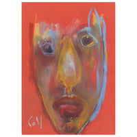Image 1 of Browed - Sketchbook Drawing in Soft Pastels on Paper 