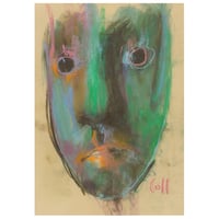 Image 1 of Facing - Sketchbook Drawing in Soft Pastels on Paper 