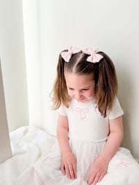 Image 6 of Navy, Pink and Oreo Fluffy Bows