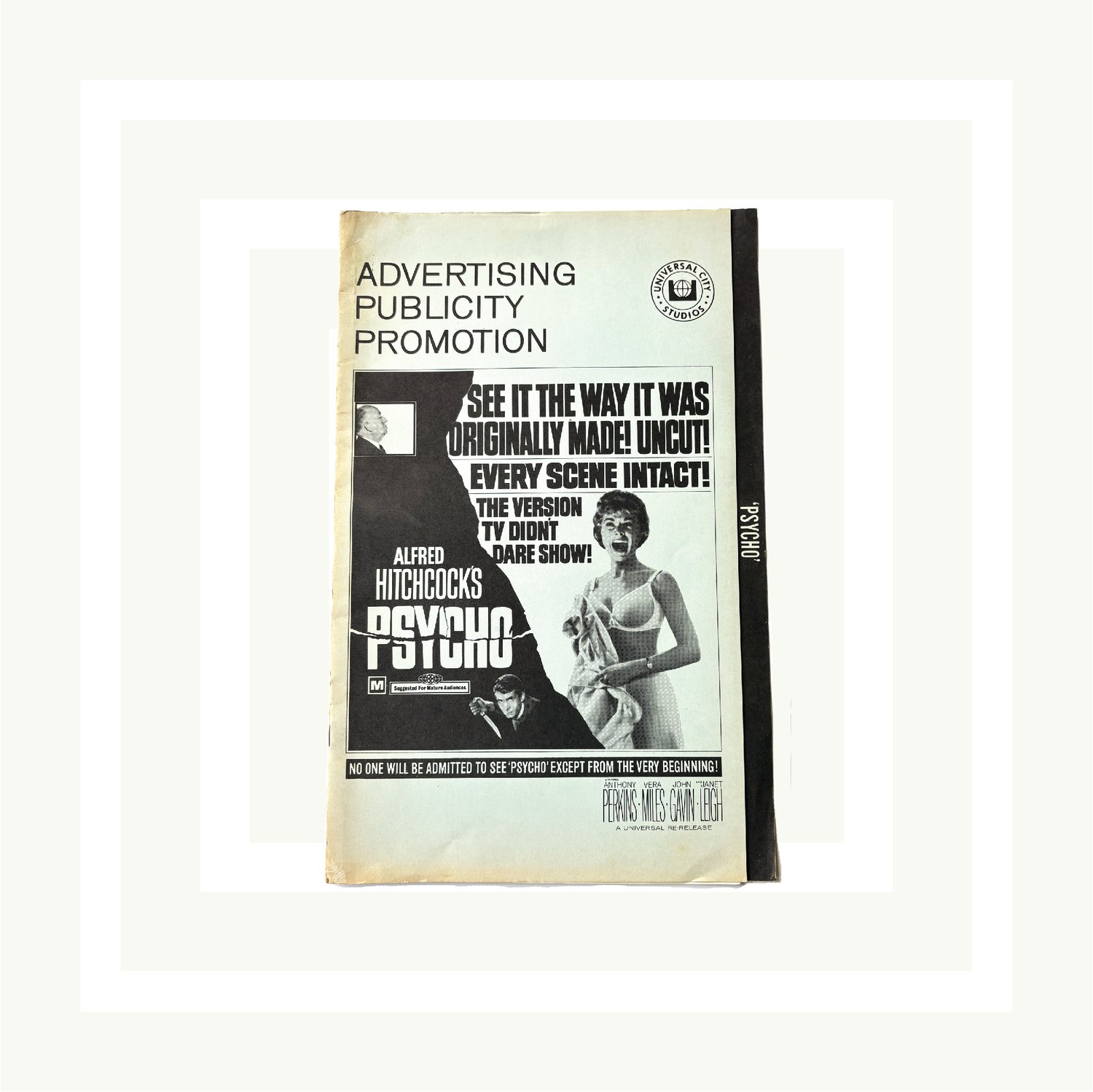 Image of Psycho Re-Release Promotion Brochure
