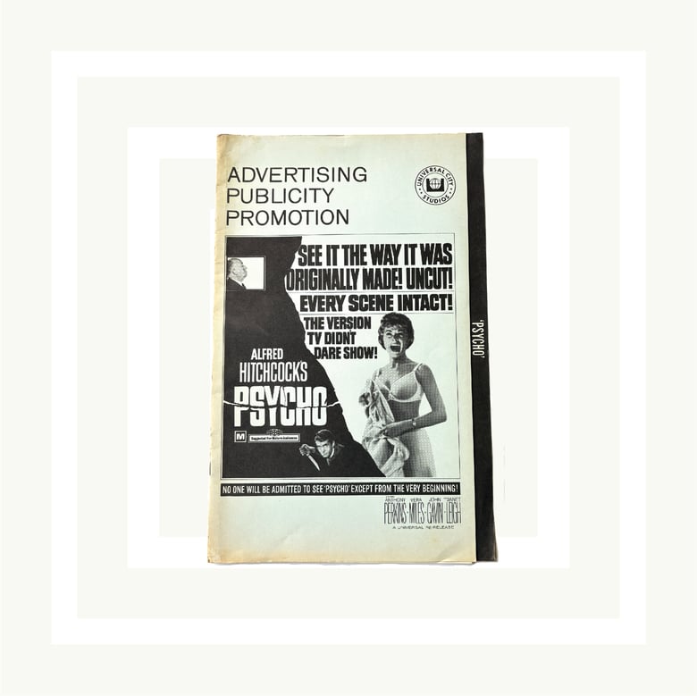 Image of Psycho Re-Release Promotion Brochure