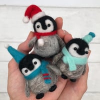 Image 1 of Needle Felting Kit – Baby Penguins