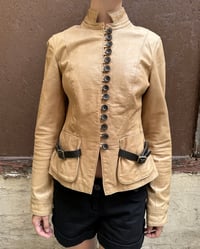 Image 1 of CARAMEL LEATHER JACKET