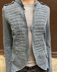 Image 2 of WASHED BLUE MILITARY JACKET