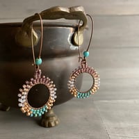 Image 1 of Beaded hoops
