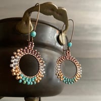 Image 3 of Beaded hoops