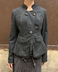 Image 1 of CHARCOAL PINSTRIPE JACKET