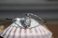Image 1 of Australian Lightning Ridge White Based Seam Opal Cuff style bracelet