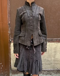 Image 1 of DARK BROWN LEATHER JACKET