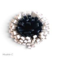 Image 6 of Broches Florales, modèles BLOOM,  Noir